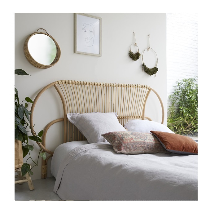 Colette rattan online headboard