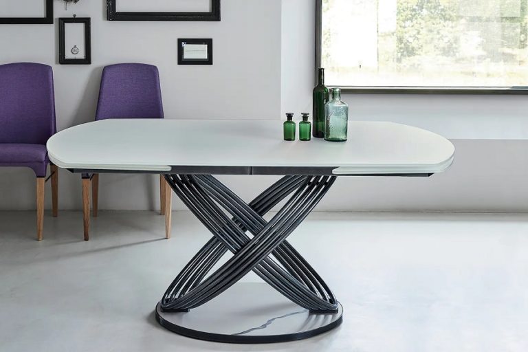 swivel extending dining table and chairs